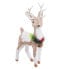 Фото #1 товара Новогоднее украшение Белый Натуральный волокно Polyfoam Oленем 20 x 11 x 41 cm