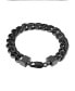 ფოტო #1 პროდუქტის Men's Cuban Link (11-3/4mm) 8 1/2" Chain Bracelet in Yellow IP over stainless steel (Also in Black IP and Stainless Steel)