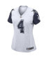 Фото #3 товара Women's Dak Prescott White Dallas Cowboys Alternate Game Jersey