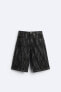 LASER PRINT BERMUDA SHORTS