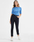 ფოტო #1 პროდუქტის Petite Mid-Rise Curvy Skinny Jeans, Created for Macy's