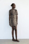 Фото #1 товара Короткое платье с леопардовым принтом ZARA