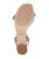 ფოტო #5 პროდუქტის Women's Gem Wavy Ornament Block Heel Evening Sandals