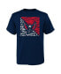 ფოტო #1 პროდუქტის Big Boys Navy Washington Capitals Divide T-shirt