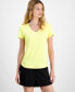 Фото #2 товара Women's V-Neck Performance T-Shirt, Created for Macy's