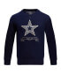 Фото #4 товара Men's Navy Dallas Cowboys Prep Knit Sweater
