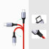 Фото #4 товара Kabel przewód w oplocie USB-C - USB-C 2.0 3A czerwony