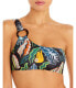 Фото #1 товара Solid & Striped 285046 The Desi Printed Asymmetric Bikini Top, Size MD