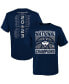 ფოტო #2 პროდუქტის Preschool Boys and Girls Navy UConn Huskies 2023 NCAA Men's Basketball National Champions Bracket T-shirt