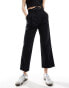 Фото #1 товара ASOS DESIGN tailored belted trouser with linen in light black