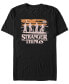 ფოტო #1 პროდუქტის Stranger Things Men's Night Silhouettes Short Sleeve T-Shirt