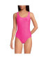ფოტო #3 პროდუქტის Women's Chlorine Resistant Texture High Leg Soft Cup Tugless Sporty One Piece Swimsuit