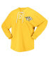 ფოტო #3 პროდუქტის Women's Gold Nashville Predators Spirit Lace-Up V-Neck Long Sleeve Jersey T-shirt