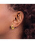 Stainless Steel Polished Yellow plated Hinged Hoop Earrings