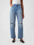 Фото #3 товара High Rise Crossover Barrel Jeans