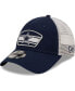 Фото #1 товара Men's Navy, White Dallas Cowboys Logo Patch Trucker 9FORTY Snapback Hat