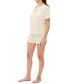 Women's 2-Pc. Notched-Collar Short Pajamas Set