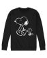 Фото #1 товара Hybrid Apparel Snoopy Woodstock Walk Men's Crew Fleece