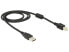 Delock 83566 - 1 m - USB A - USB B - USB 2.0 - Male/Male - Black