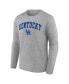 Фото #2 товара Men's Heather Gray Kentucky Wildcats Campus Long Sleeve T-shirt