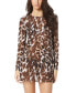 Фото #1 товара Women's Animal-Print Dress Swim Cover-Up