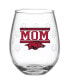 Фото #1 товара Arkansas Razorbacks 15 Oz Mom Stemless Wine Glass