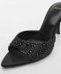 Фото #5 товара Women's Rhinestone Detail Heeled Sandals