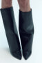 High-heel footed legging boots