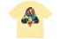 Фото #1 товара PALACE Sans Ferg T-Shirt Sunshine Yellow 眼镜蛇猫牙背后Logo短袖T恤 男女同款 黄色 送礼推荐 / Футболка PALACE Sans Ferg T-Shirt Sunshine Yellow LogoT P18SS066