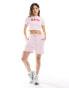 Фото #2 товара Kaiia cropped logo baby tee co-ord in pink