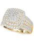 ფოტო #1 პროდუქტის Diamond Cluster Ring (1 ct. t.w.) in 14k White or Yellow Gold