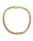 Фото #1 товара 14k Yellow Gold Plated with Cubic Zirconia Miami Cuban Chain Door Knocker Necklace