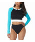 ფოტო #2 პროდუქტის Women's Flex Ribbed Tankini Top