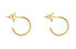 Bear Row Gold Plated Hoop Earrings 1003734600