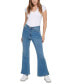 ფოტო #5 პროდუქტის Petite Super High-Rise Flare-Hem Jeans