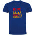 KRUSKIS Ride Eat Sleep Repeat short sleeve T-shirt Синий, XL - фото #2