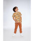 Boy Organic Cotton Printed T-Shirt Yellow Ochre - Child