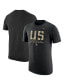 Фото #1 товара Men's Black Army Black Knights 2023 Rivalry Collection Courtesy of Club Tri-Blend T-shirt