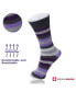 ფოტო #3 პროდუქტის 6 Pack Mens Cotton Dress Socks Mid Calf Argyle Pattern Solids Set