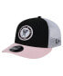 Men's Black Inter Miami CF Throwback Trucker Low Profile 9FIFTY Snapback Hat