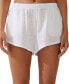 Фото #4 товара Women's Side-Pocket Pull-On Cover-Up Shorts