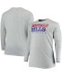 Фото #1 товара Men's Big and Tall Heathered Gray Buffalo Bills Practice Long Sleeve T-shirt