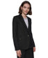 Karl Lagerfeld Women's Linen-Blend One-Button Blazer Черный, 10 - фото #3