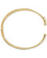 Glitter Crossover Bangle Bracelet in 10k Gold