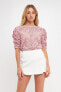 ფოტო #4 პროდუქტის Women's Lace Stripe Top