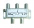 Фото #1 товара WISI DM 04 B - Cable splitter - 5 - 1000 MHz - Silver,White - F - 78 mm - 28 mm