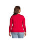 Plus Size Relaxed Supima Cotton Long Sleeve Crew Neck T-Shirt