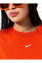 Фото #2 товара Футболка Nike Sportswear Essential Short-Sleeve Kadın Turuncu