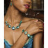 Фото #2 товара Элегантное колье Emerald Princess с золотом 24 карата и серебром с жемчугом Lampglas NRO1