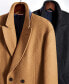 Men's Modern-Fit Solid Double-Breasted Overcoat